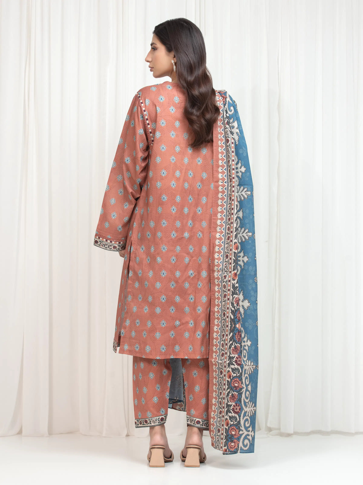 Printed Lawn Suit - EWU6A1-36766-3P