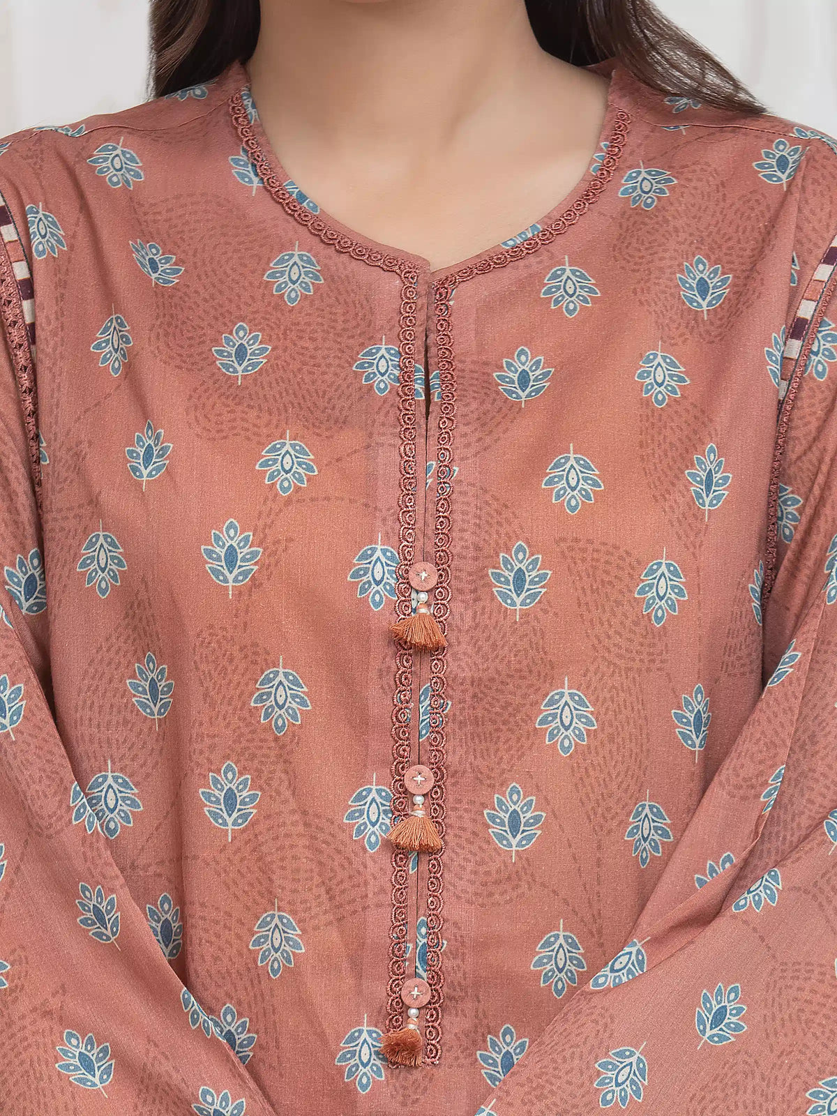 Printed Lawn Suit - EWU6A1-36766-3P