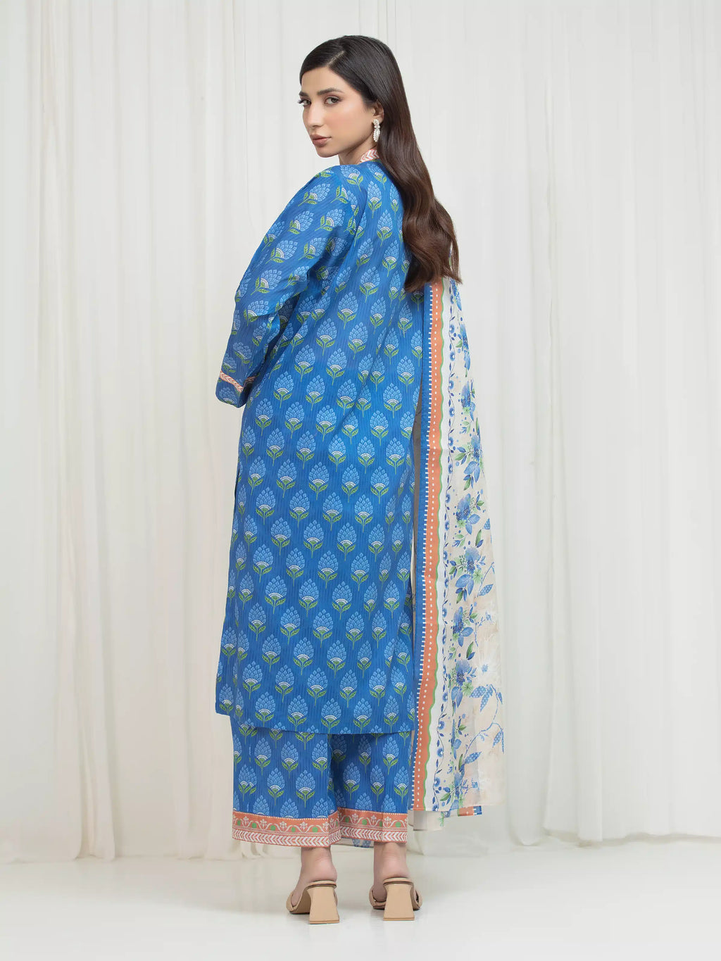 Printed Lawn Suit - EWU6A1-36760-3P