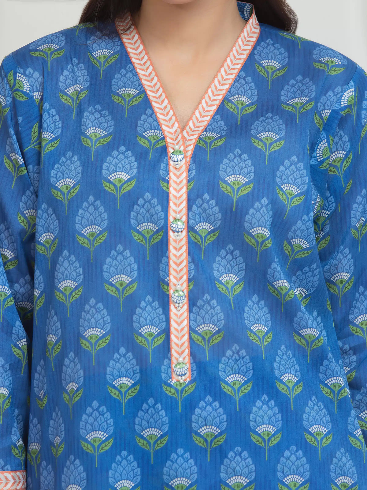 Printed Lawn Suit - EWU6A1-36760-3P