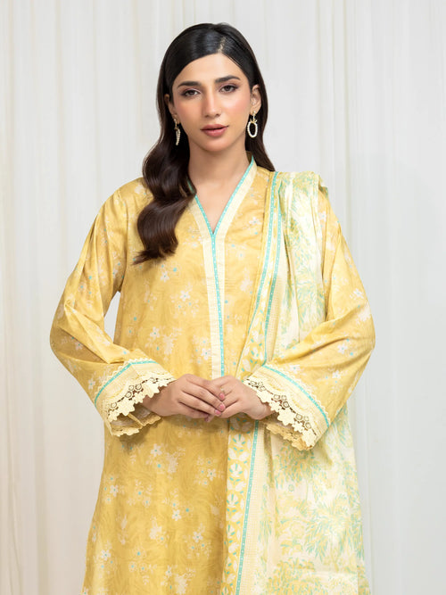 Printed Lawn Suit - EWU6A1-36757-3P