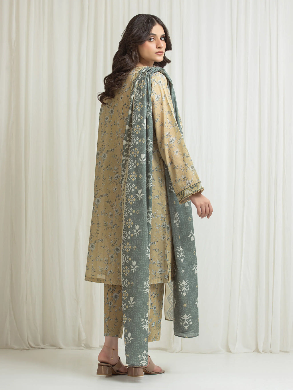 Printed Lawn Suit - EWU6A1-36758-3P