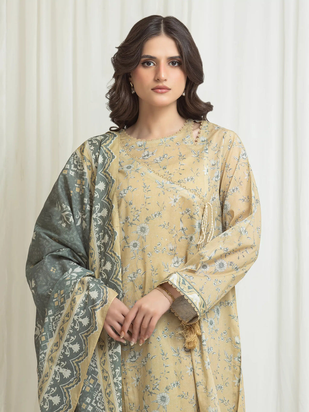 Printed Lawn Suit - EWU6A1-36758-3P