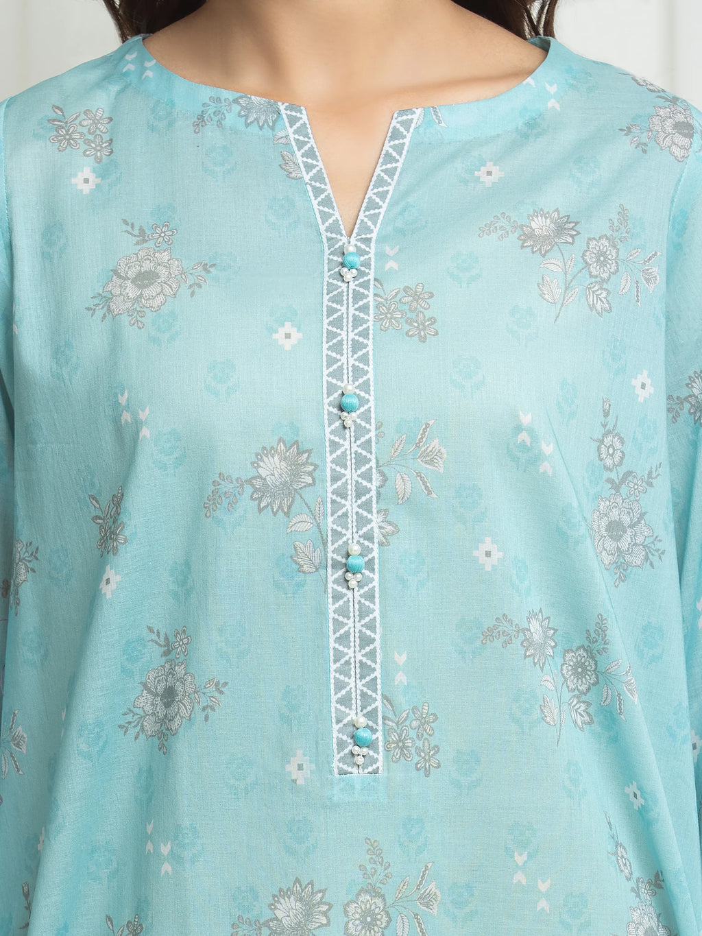 Printed Lawn Suit - EWU6A1-36676-3P