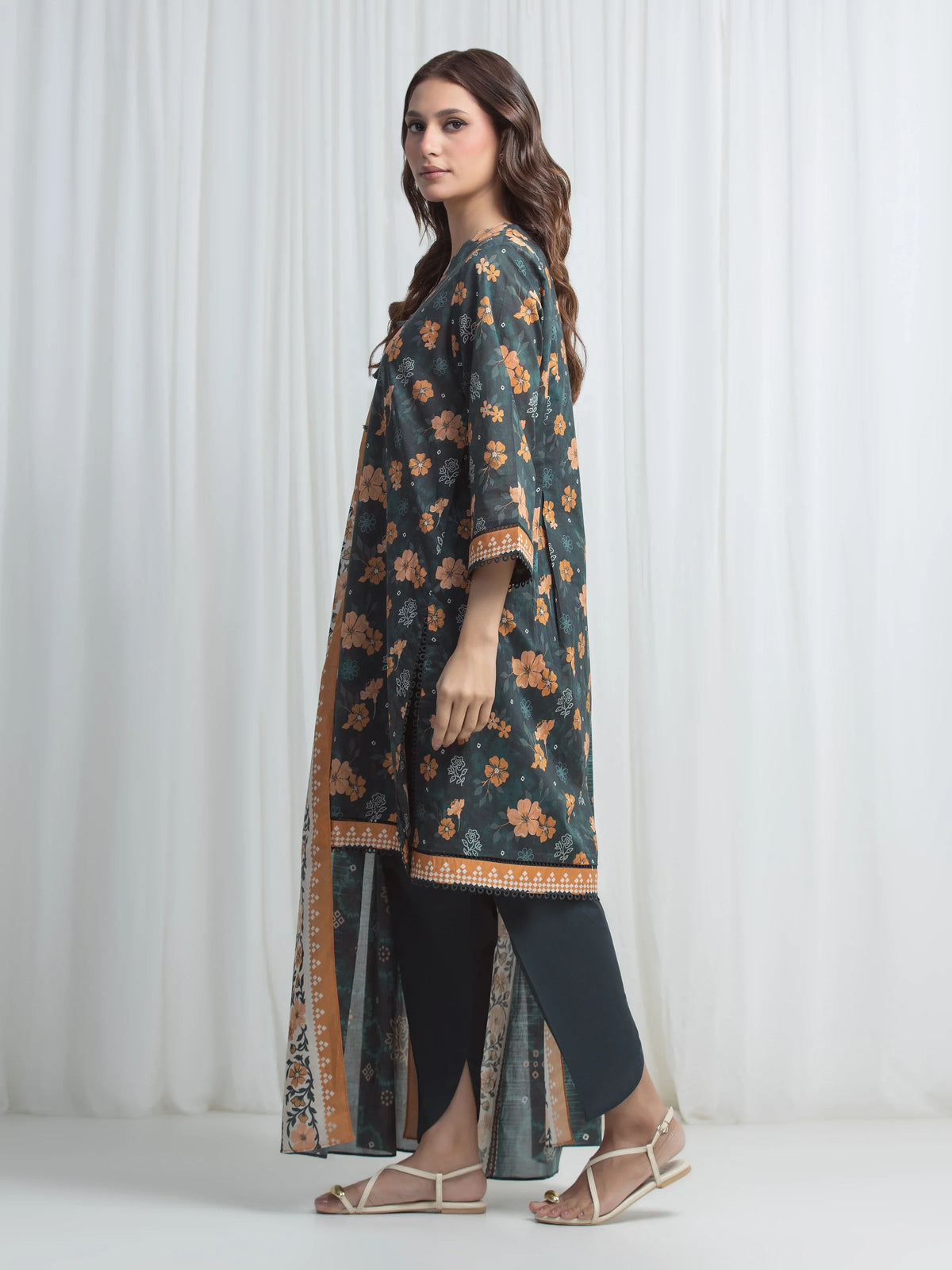 Printed Lawn Suit - EWU6A1-36858-3P