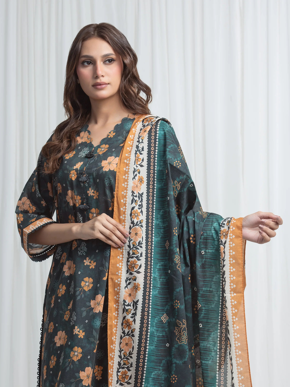 Printed Lawn Suit - EWU6A1-36858-3P
