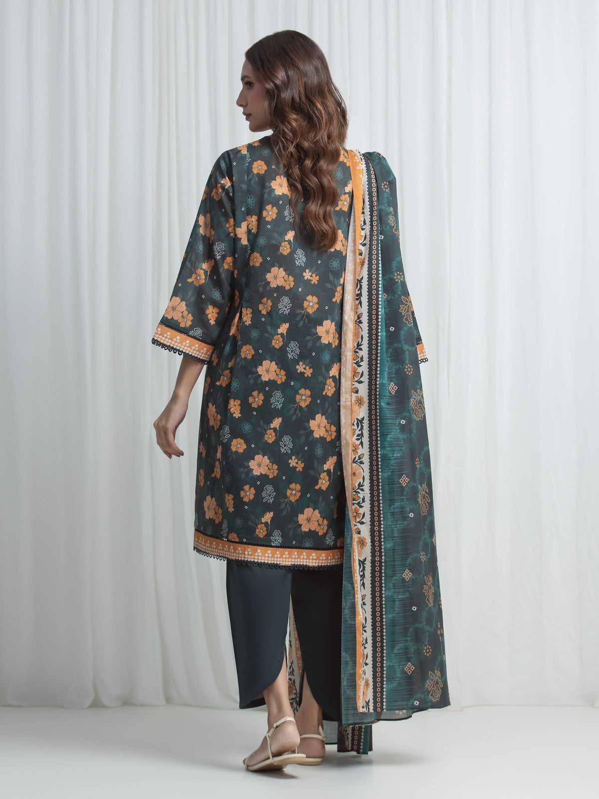 Printed Lawn Suit - EWU6A1-36858-3P