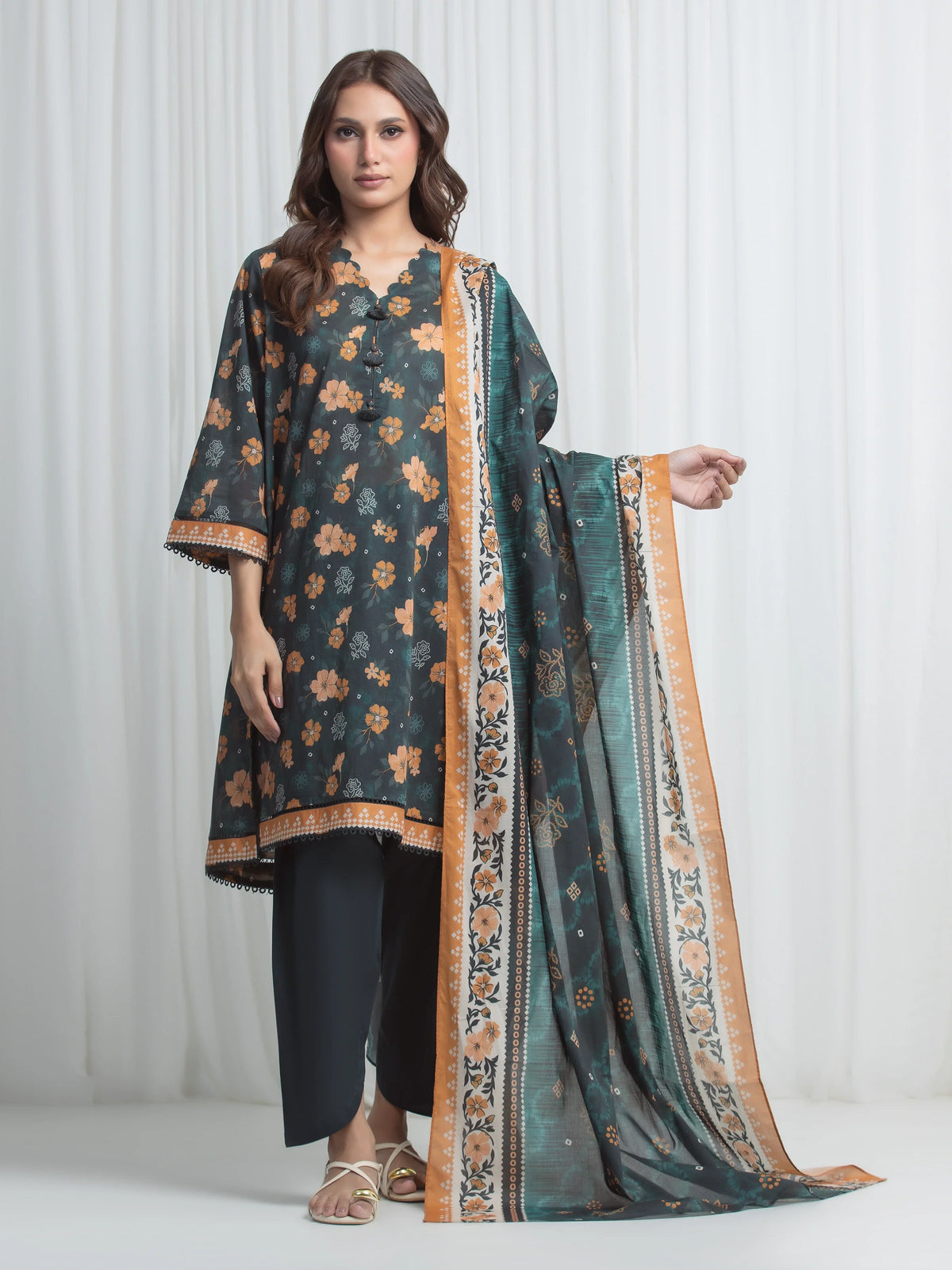 Printed Lawn Suit - EWU6A1-36858-3P