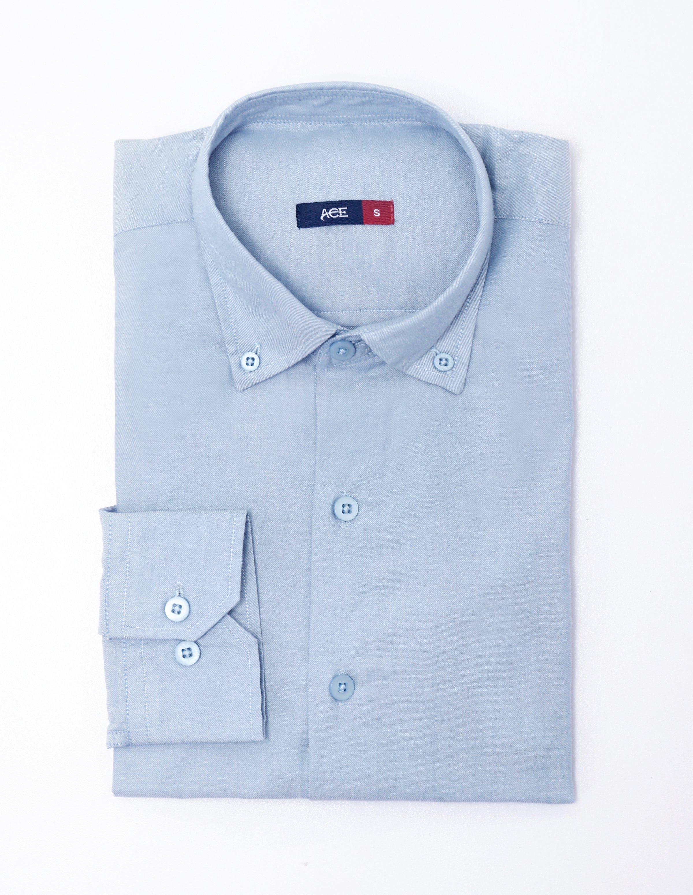 Men's Blue Full Sleeve Casual Shirt - ACE 70070 (S20)