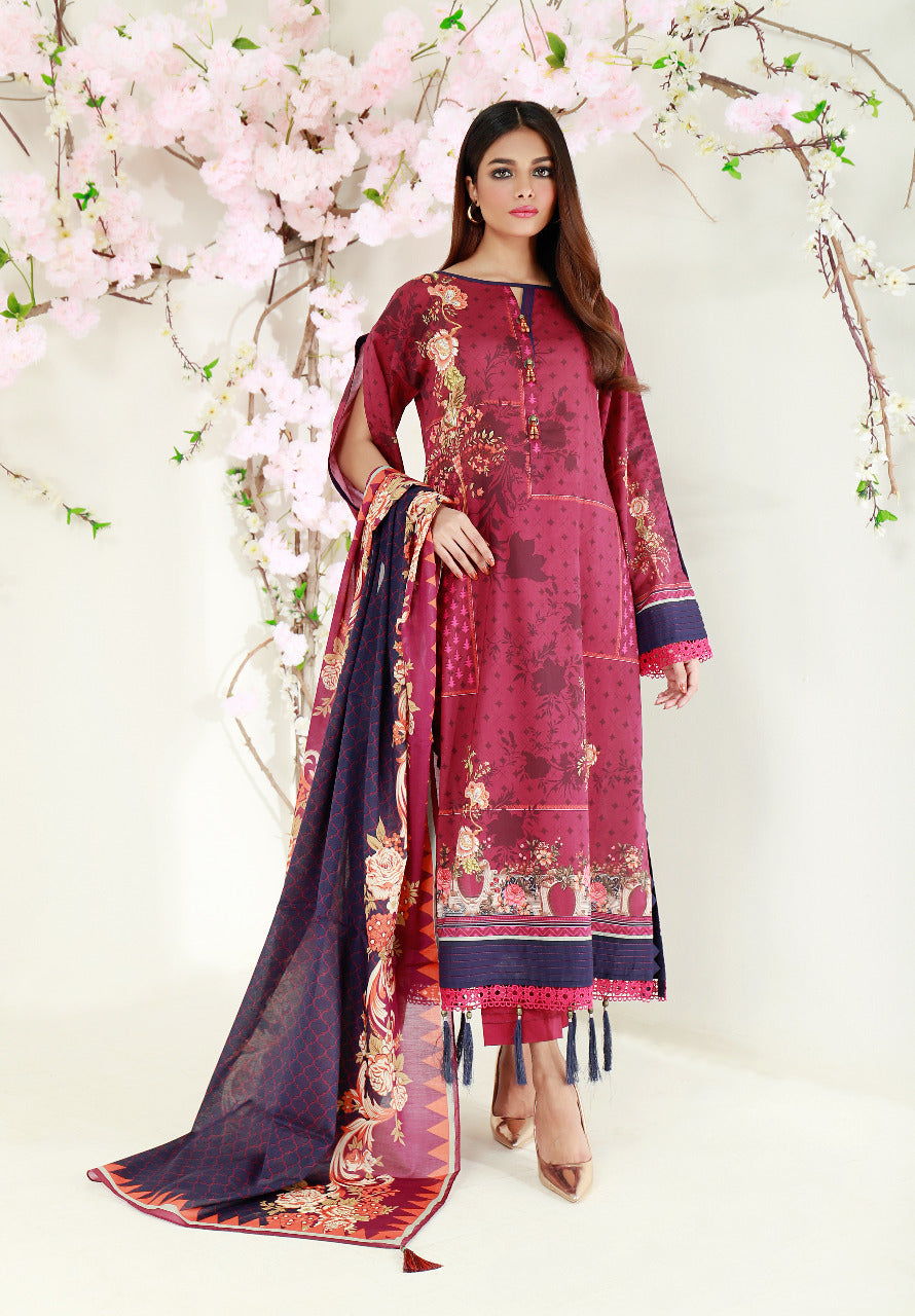 ACE 11065 (S21) Unstitched Printed Lawn 3 Piece