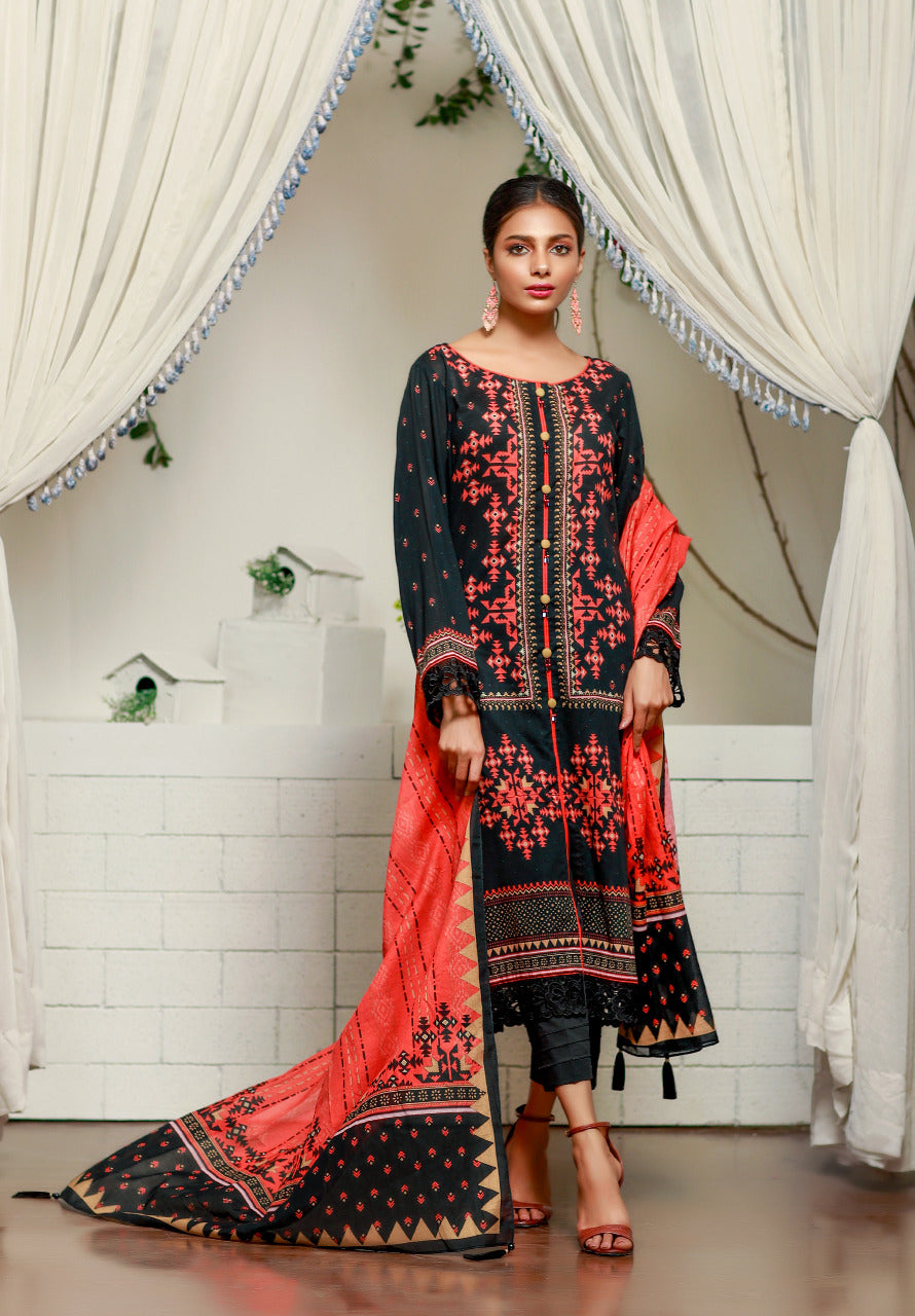 ACE 11094 (S21) Unstitched Printed Lawn 3 Piece
