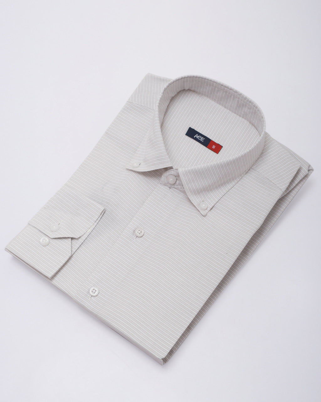 Men's Cream Full Sleeve Casual Shirt - ACE 70101 (S21)