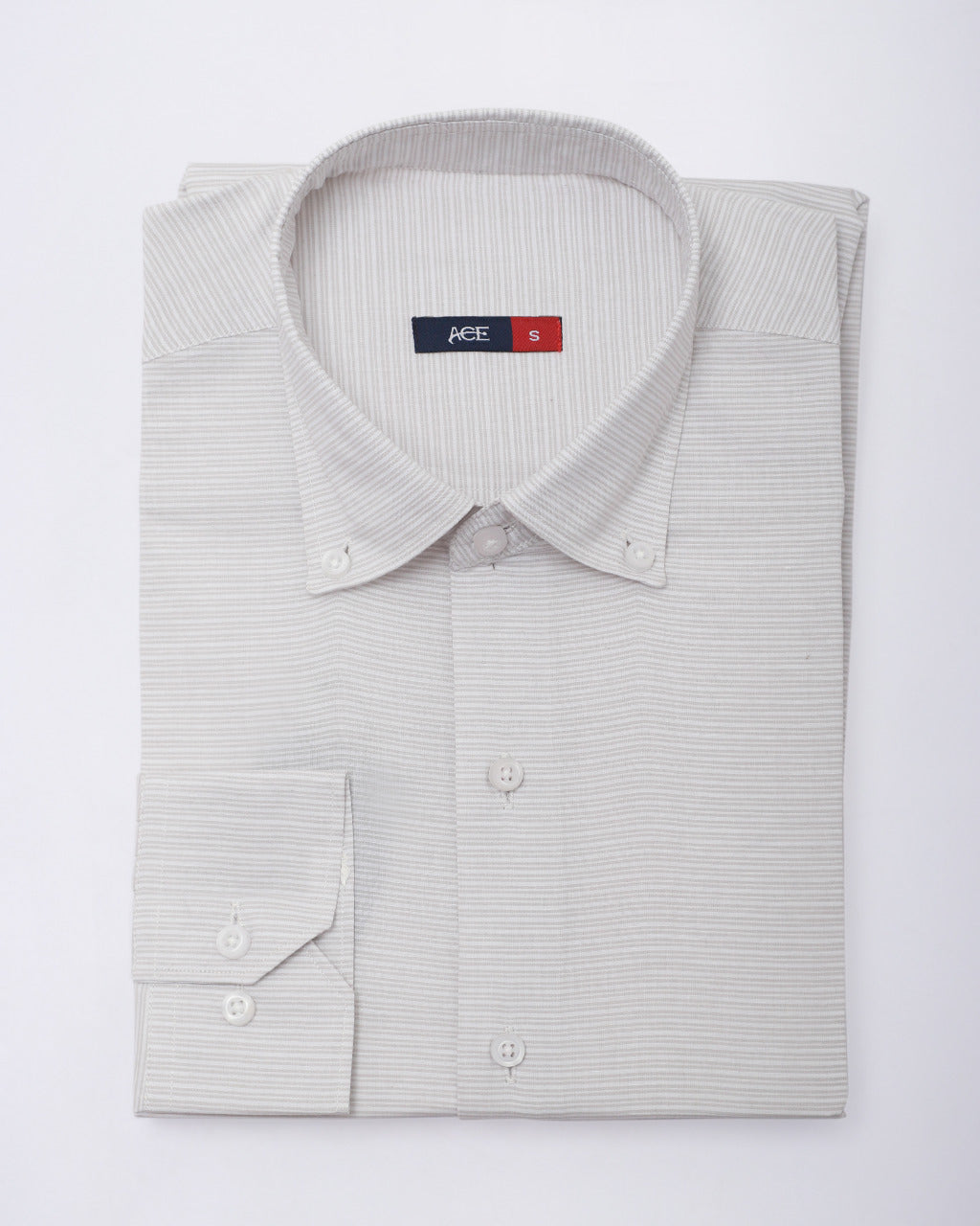 Men's Cream Full Sleeve Casual Shirt - ACE 70101 (S21)