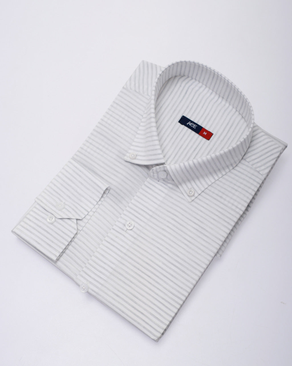 Men's White Full Sleeve Casual Shirt - ACE 70097 (S21)