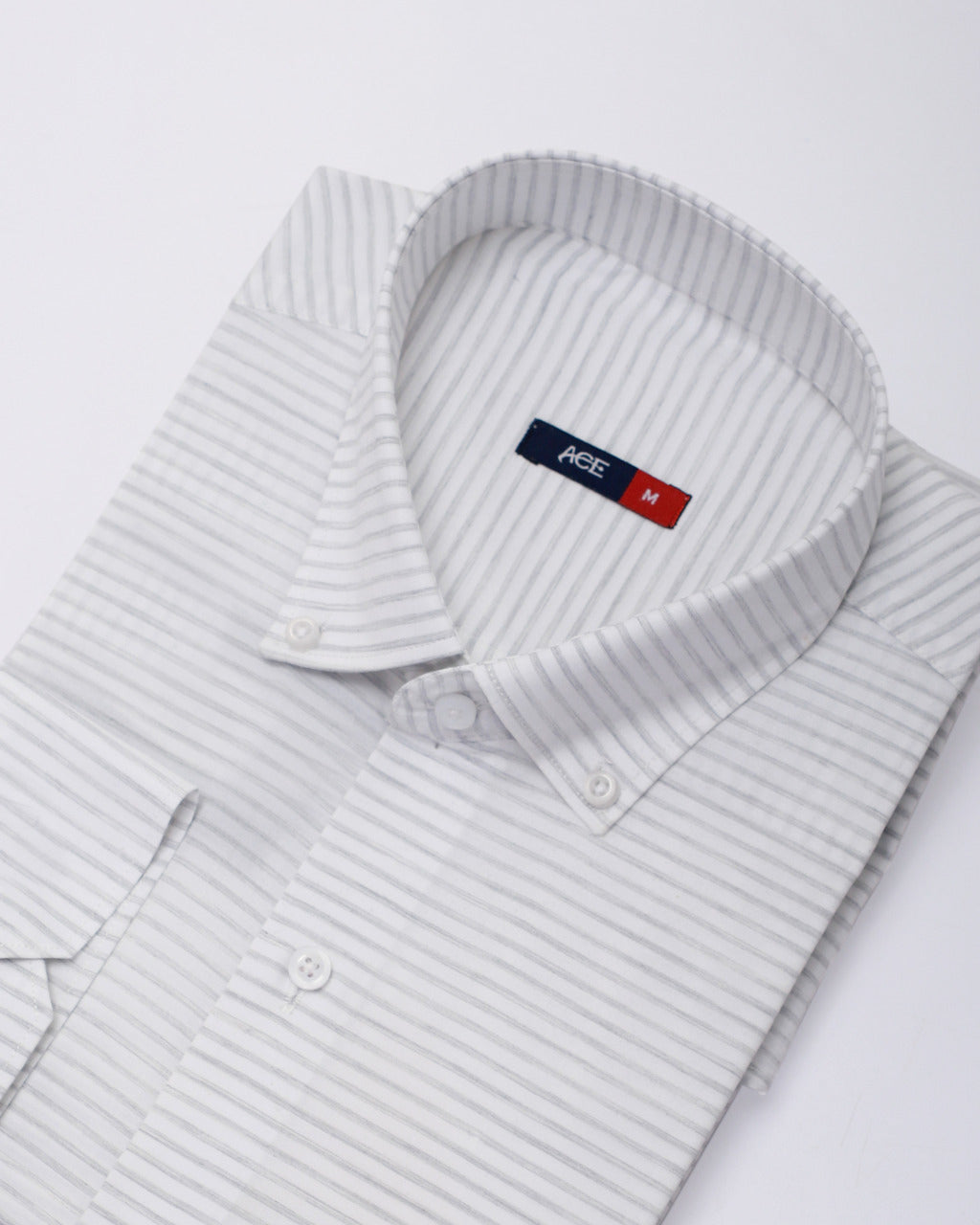 Men's White Full Sleeve Casual Shirt - ACE 70097 (S21)