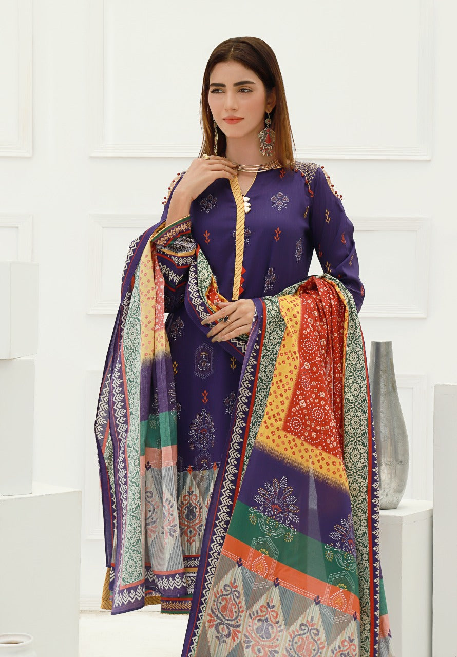 ACE 12032 (S21) Unstitched Printed Lawn 3 Piece