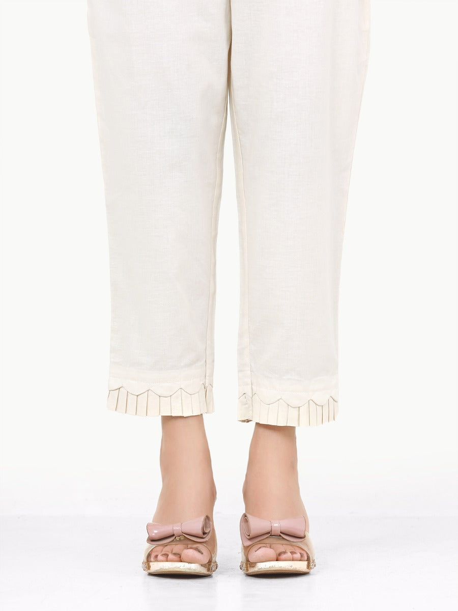 Women's Cream Trouser - A-WTS22-015