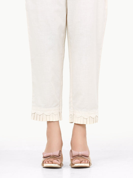 Women's Cream Trouser - A-WTS22-015