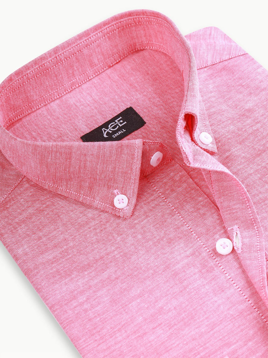 Men's Pink Full Sleeve Casual Shirt - AMTCSW21-029