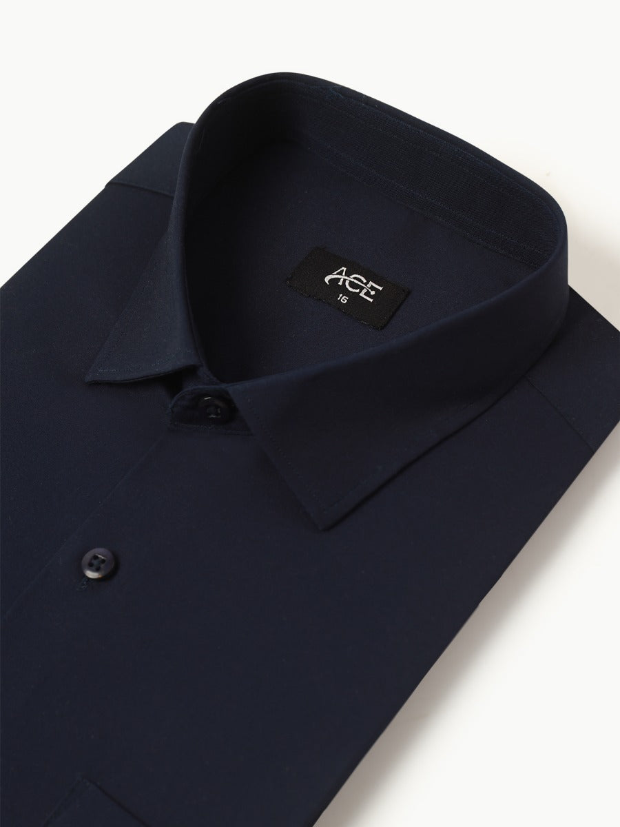 Men's Blue Full Sleeve Formal Shirt - AMTFSS22-002