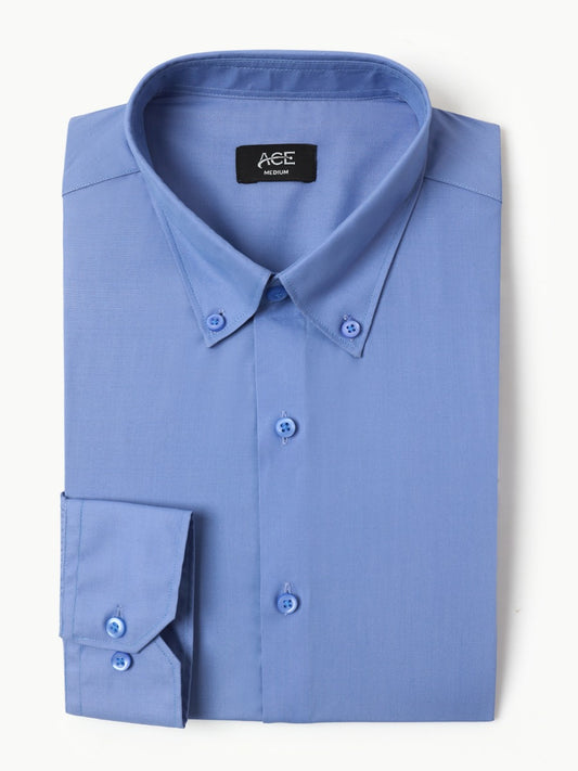 Men's Blue Full Sleeve Casual Shirt - AMTCSS22-087