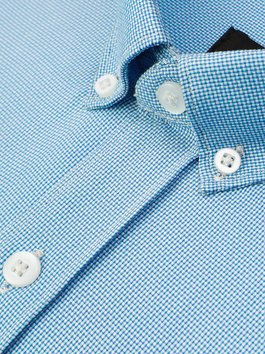 Men's Blue Full Sleeve Casual Shirt - AMTCSW21-030