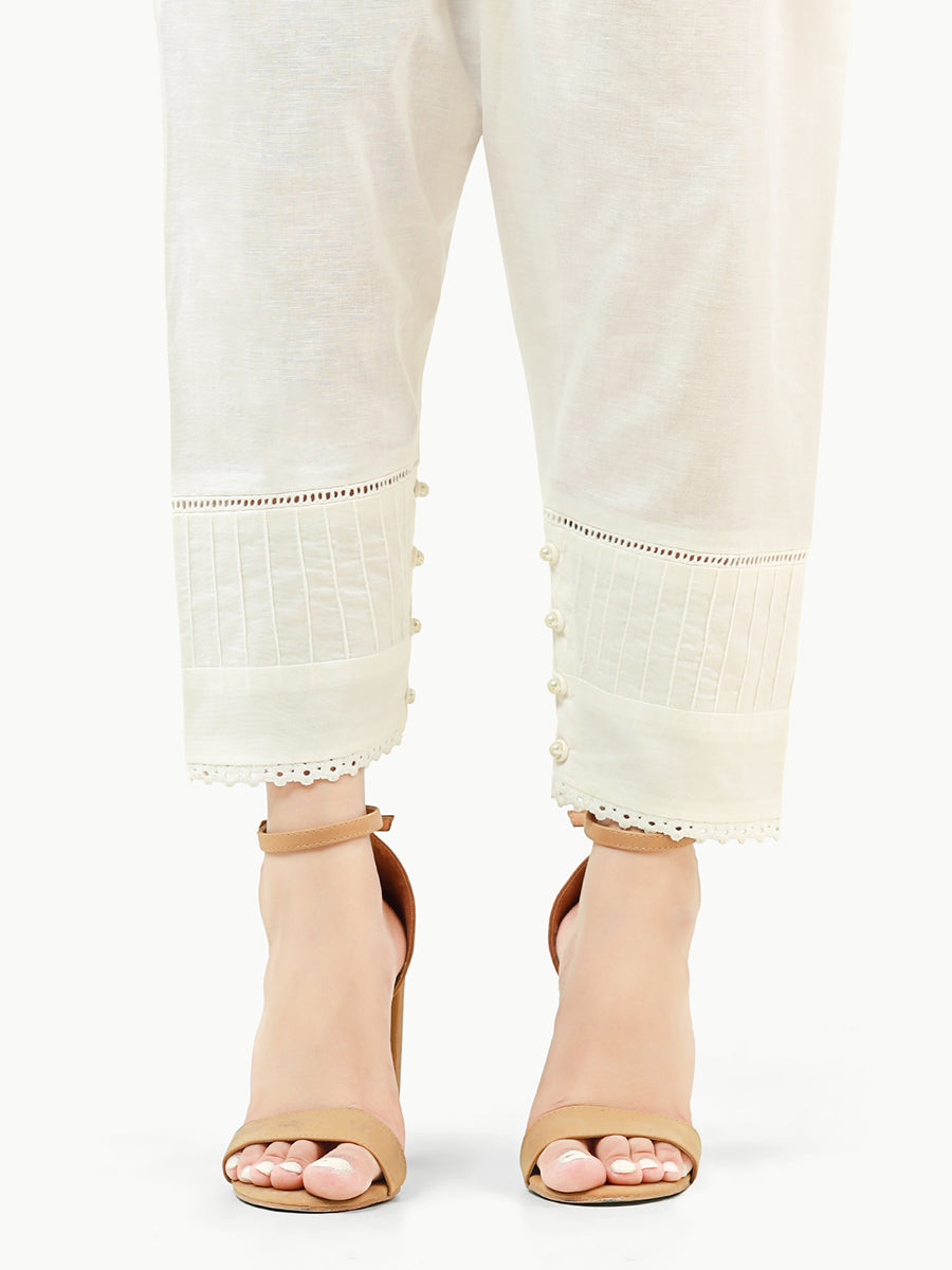 Women's White Trouser - A-WTS22-005
