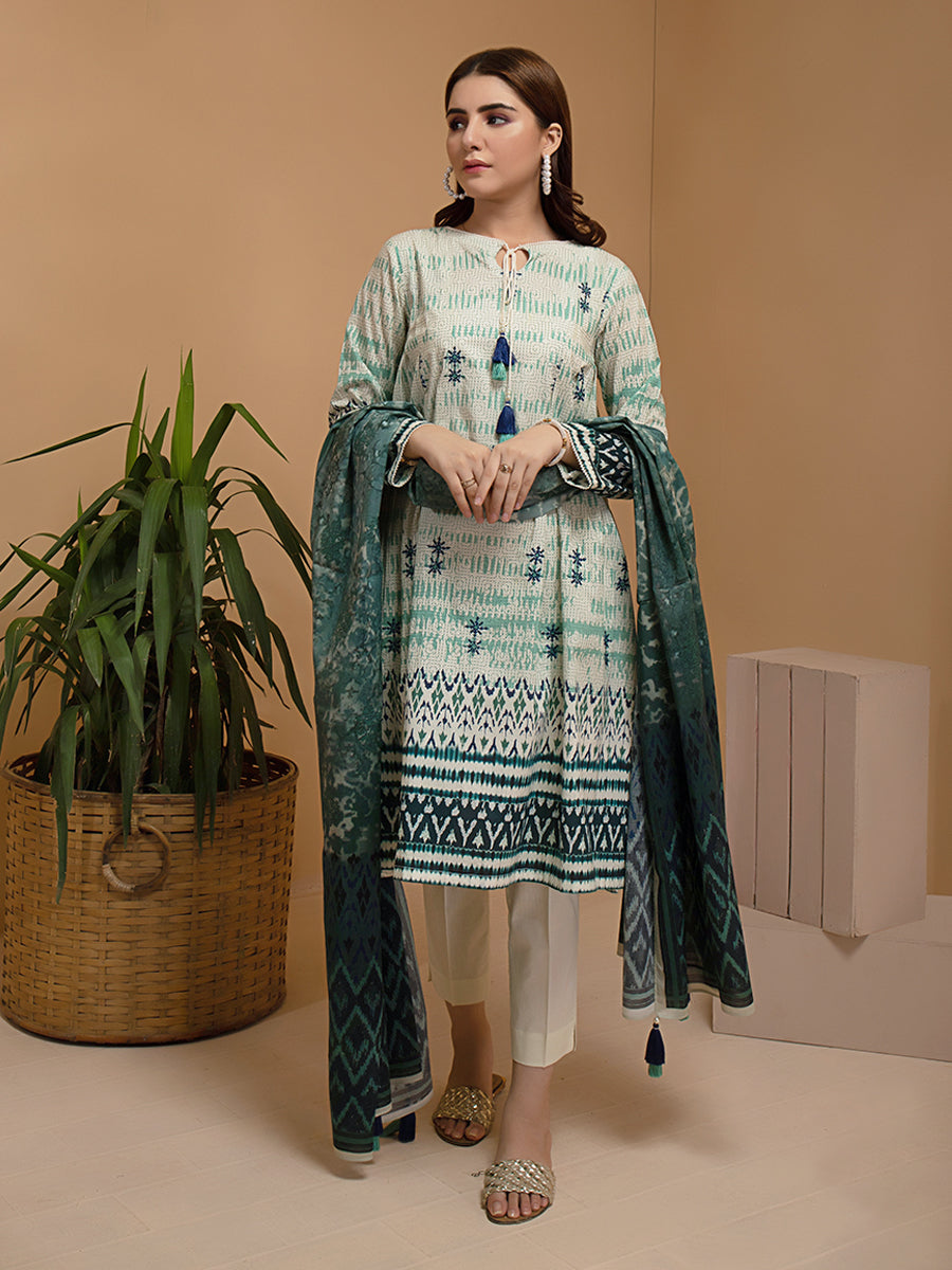 ACE 12074 (W21) Unstitched Embroidered Cambric 3 Piece