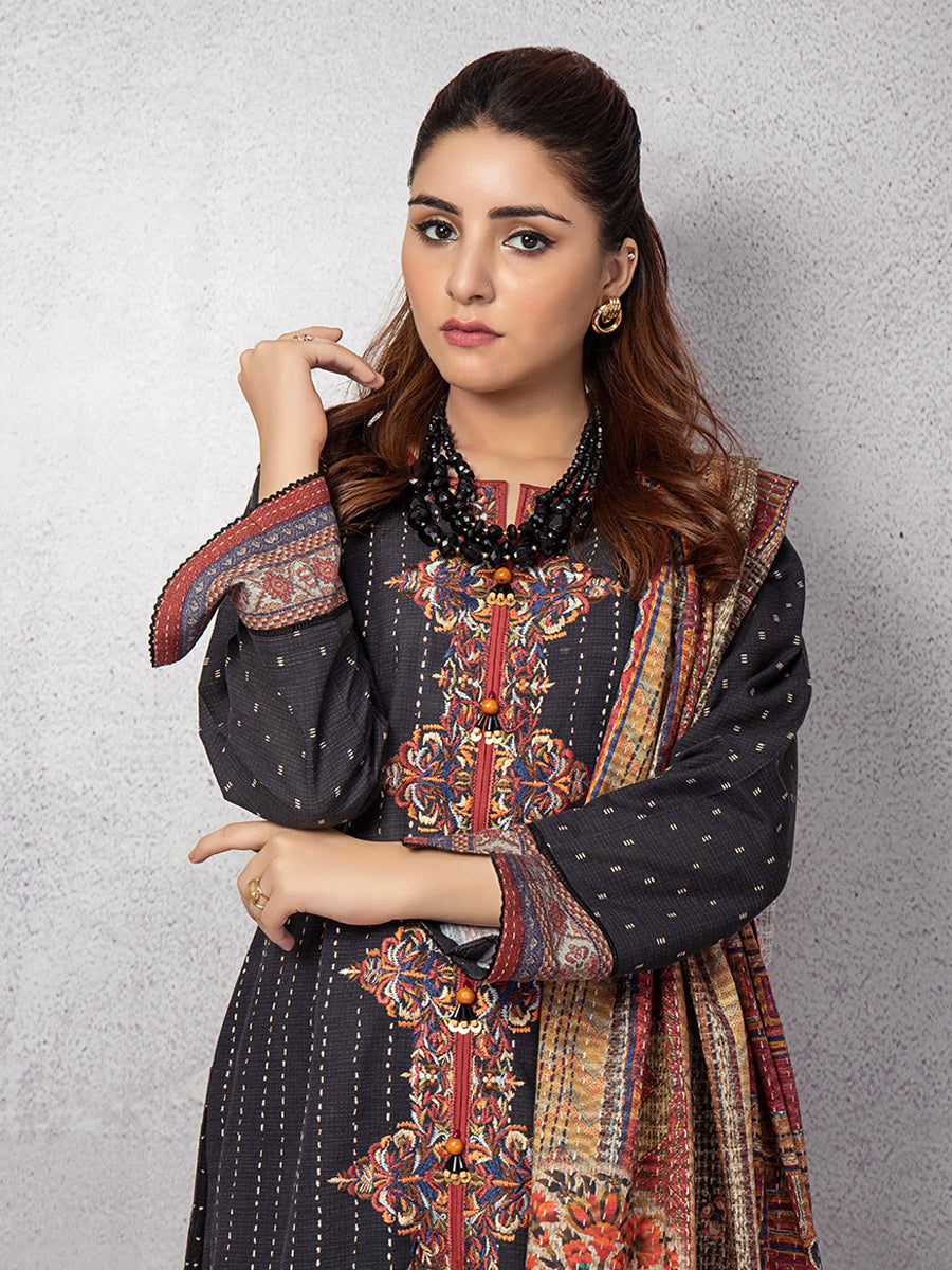 ACE 12107 (W21) Unstitched Embroidered Khaddar 3 Piece