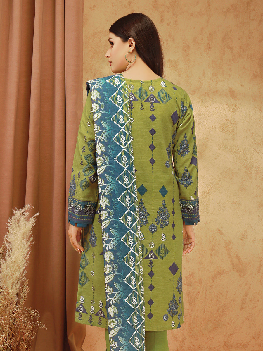 ACE 12137 (W21) Unstitched Embroidered Khaddar 3 Piece
