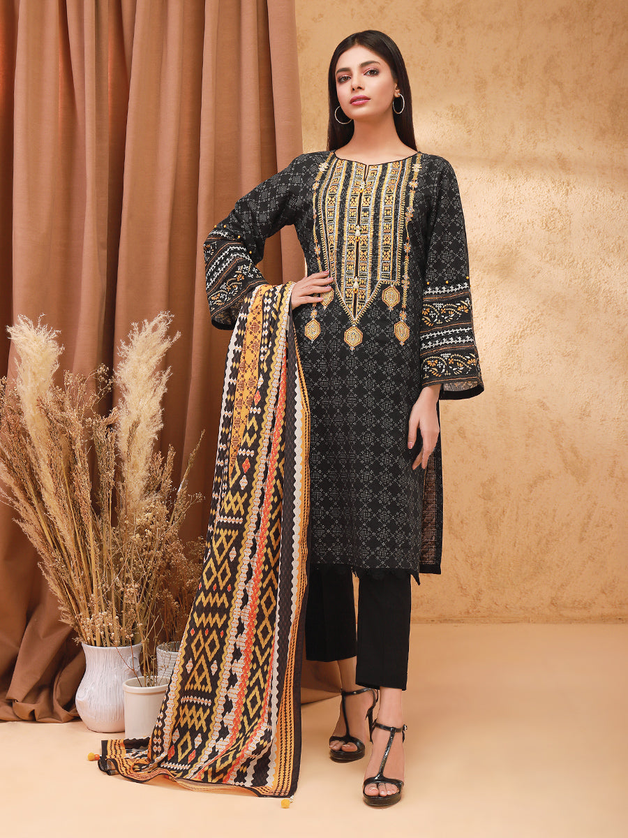 ACE 12176 (W21) Unstitched Embroidered Khaddar 2 Piece
