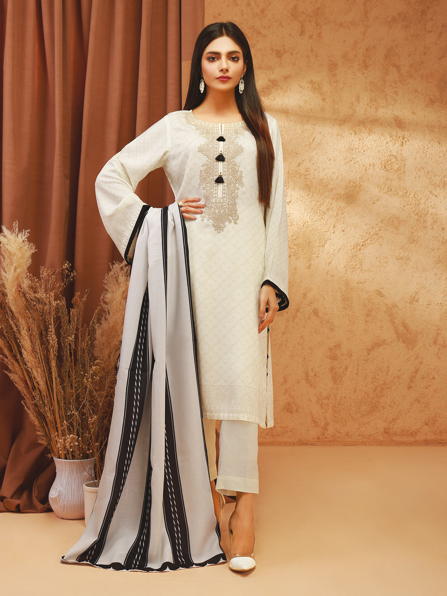 ACE 12207 (W21) Unstitched Embroidered Viscose 3 Piece