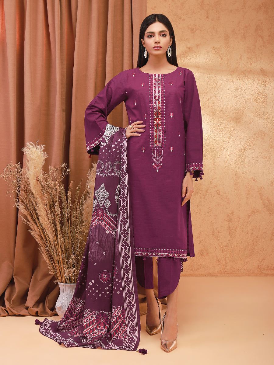 ACE 12232 (W21) Unstitched Embroidered Twill 3 Piece