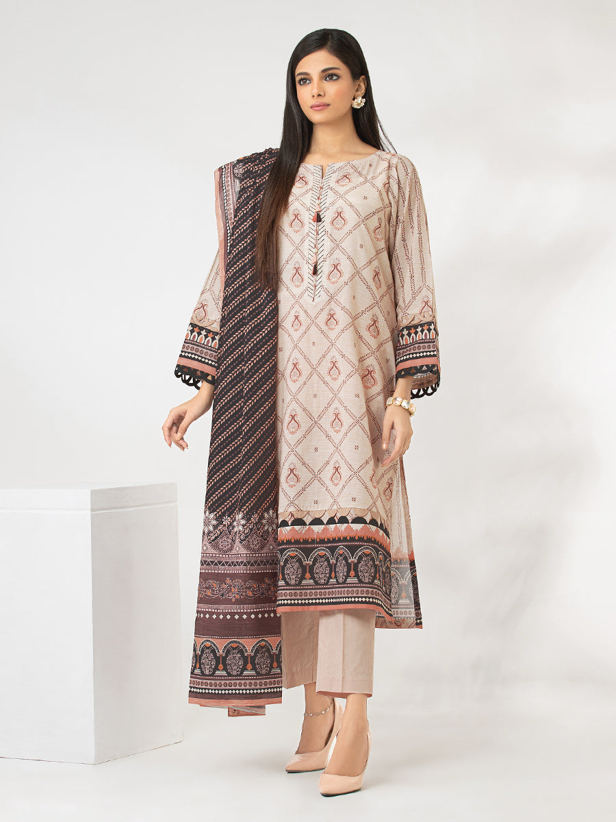 A-WU3PS22-174 Unstitched Printed Lawn 3 Piece