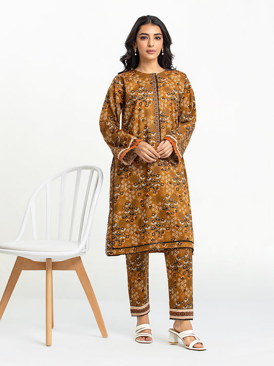 Pret 2Pc Printed Cambric Shirt Trouser - A-WPSTW23-540