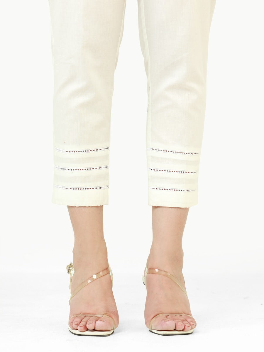 Women's White Trouser - A-WTS22-008