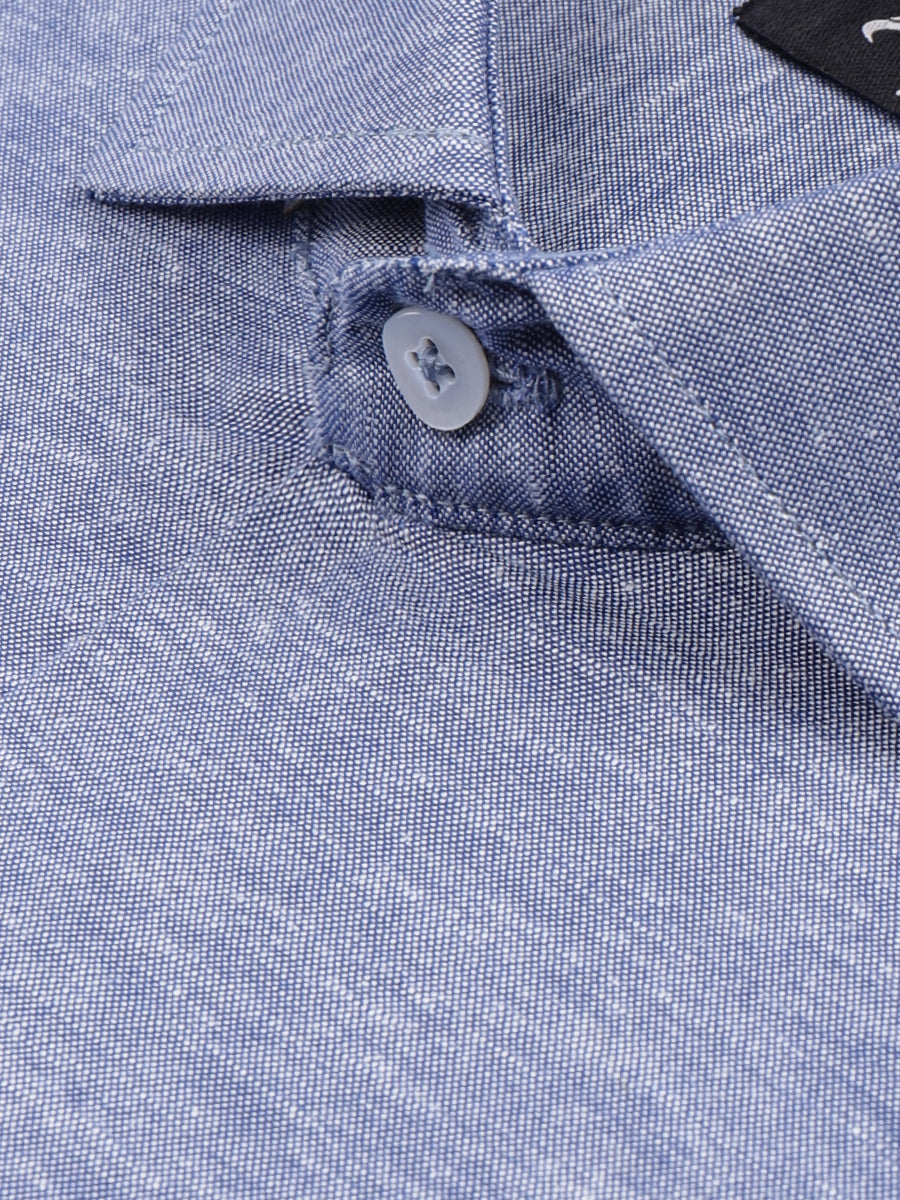 Men's Blue Full Sleeve Formal Shirt - ACE 15062 (S21)