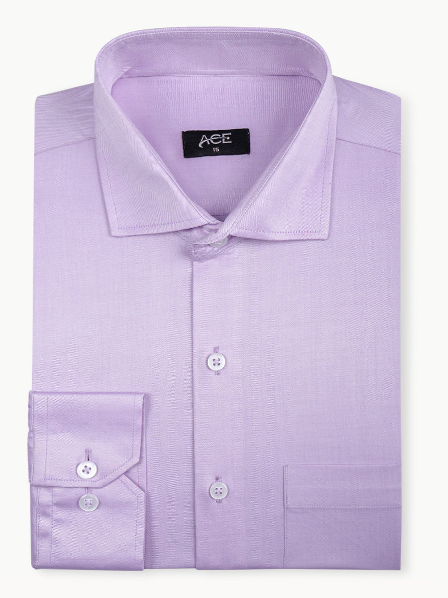 Men's Lilac Full Sleeve Formal Shirt - ACE 15060 (S21)