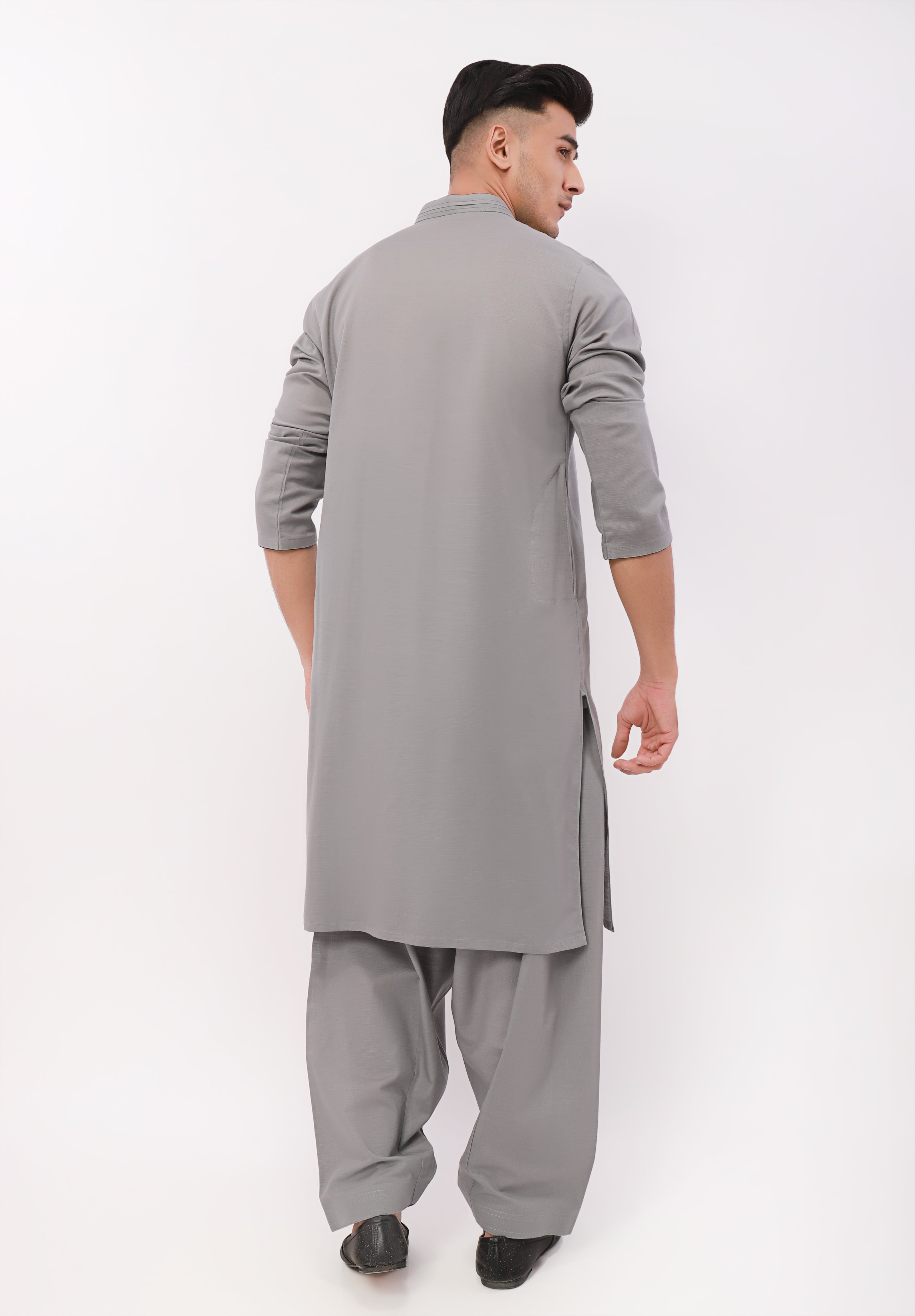 Men's Grey Shalwar Kameez - ACE 60111 (S21)