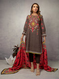 Unstitched 2Pc Printed Khaddar Shirt Dupatta - ACE 12126A (W21)