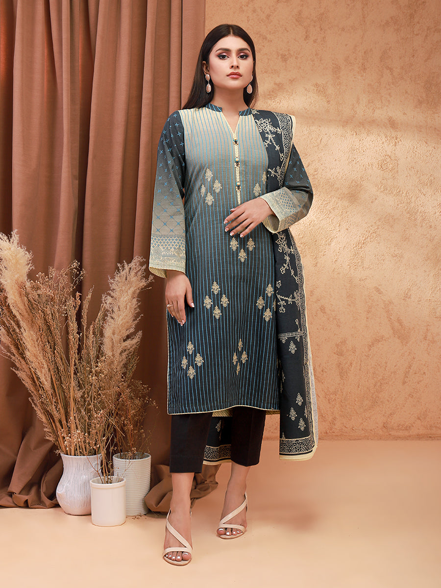 ACE 12158 (W21) Unstitched Embroidered Khaddar 3 Piece