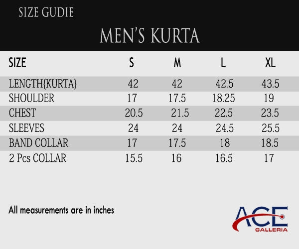 Men's Grey Kurta - ACE 50032 (S20)
