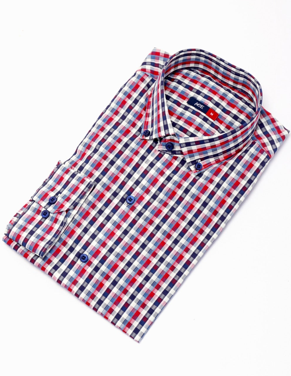 Men's Red Full Sleeve Casual Shirt - ACE 70063 (S20)