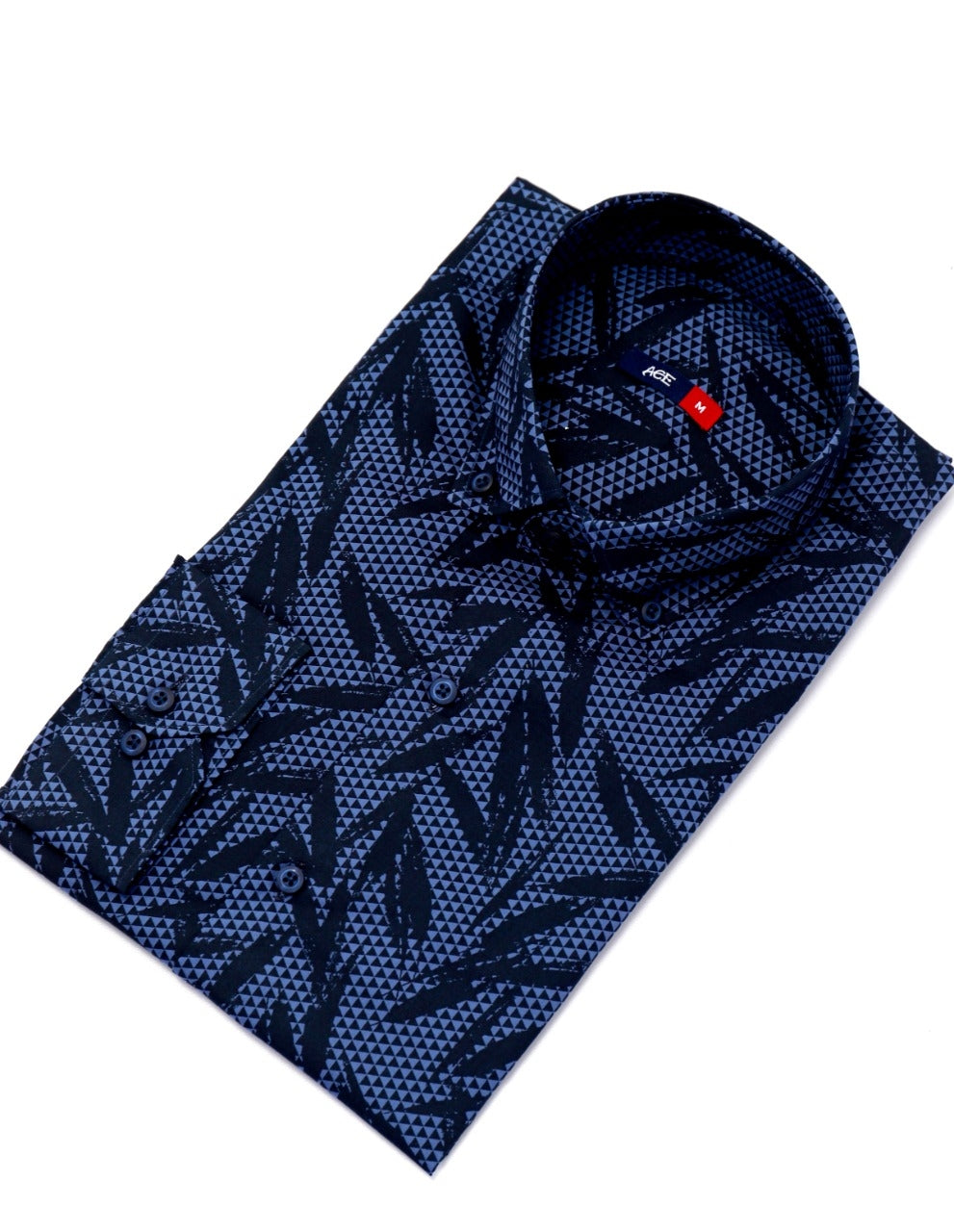 Men's Blue Full Sleeve Casual Shirt - ACE 70066 (S20)