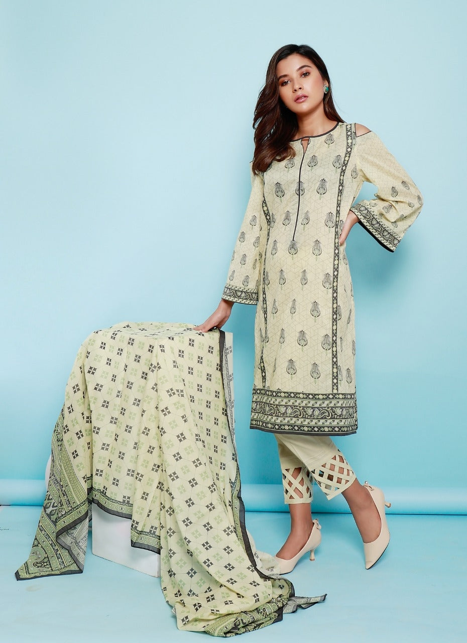 ACE 11021 (S20) Unstitched Printed Lawn 2 Piece