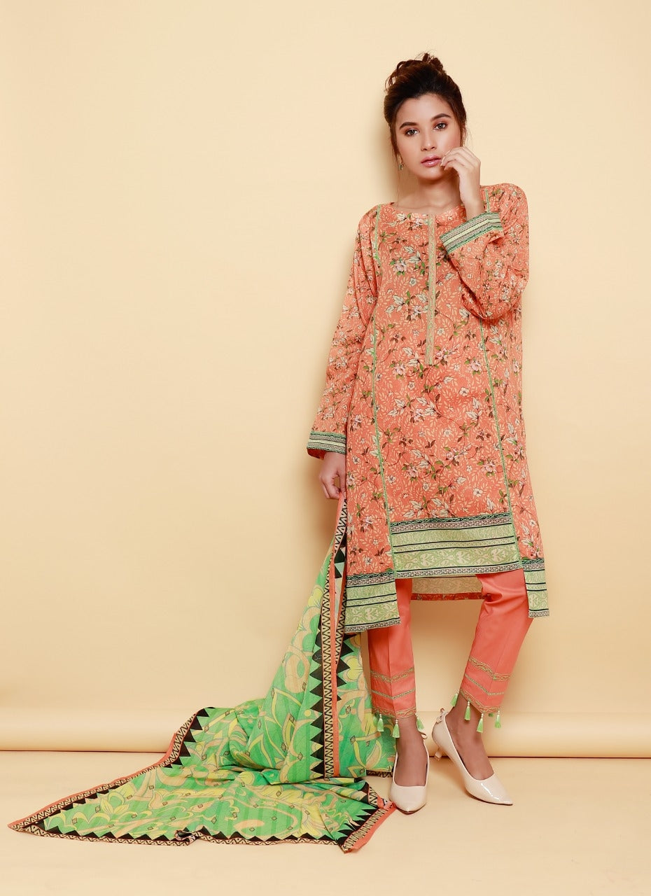ACE 11027 (S20) Unstitched Printed Lawn 2 Piece