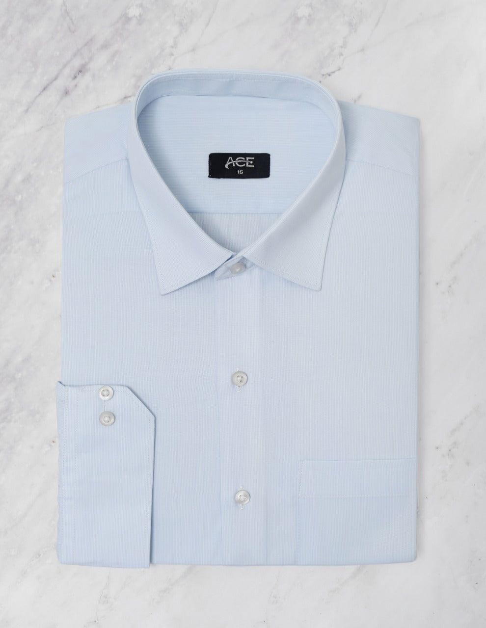 Men's Blue Full Sleeve Formal Shirt - ACE 15036 (S20)
