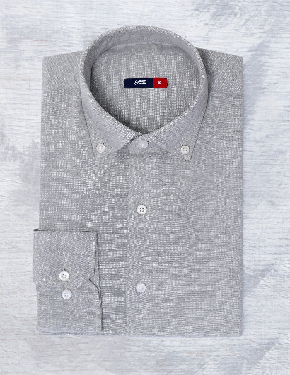 Men's Grey Full Sleeve Casual Shirt - ACE 70084 (W20)