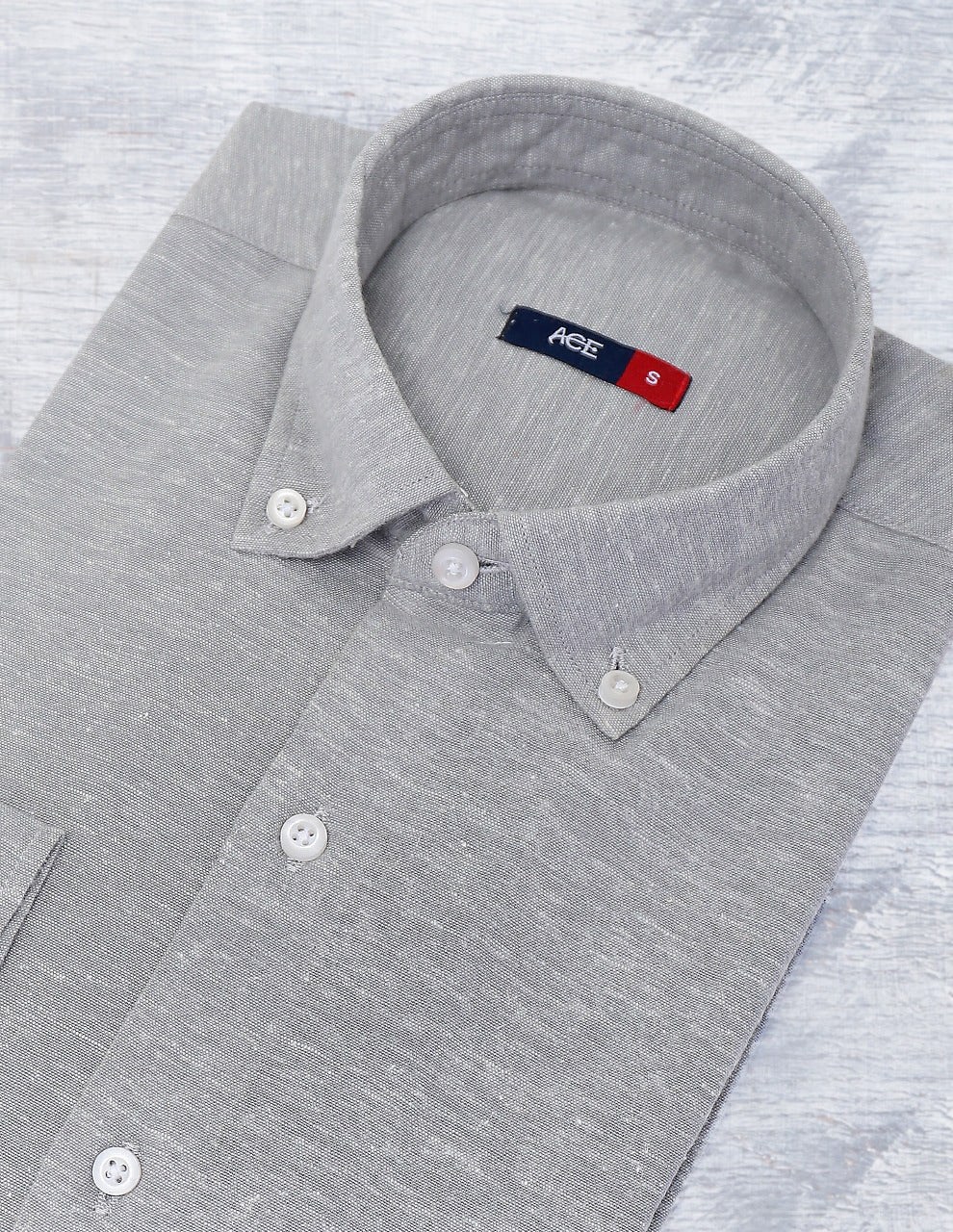 Men's Grey Full Sleeve Casual Shirt - ACE 70084 (W20)