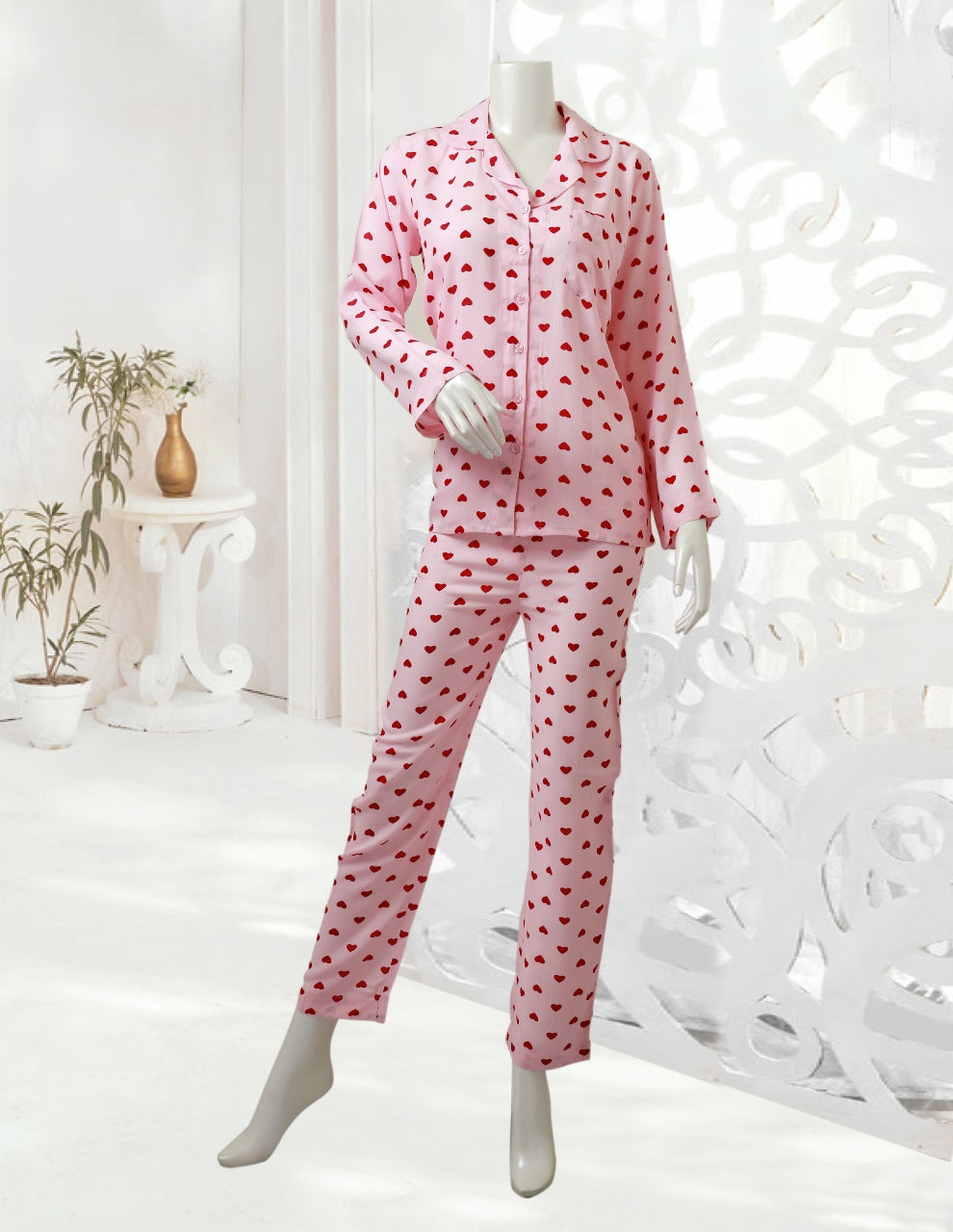 Women's Pink Night Suit - ACE 38013 (W20)